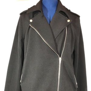 Black Moto Jacket-Size Large